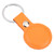 For AirTag Shockproof Anti-scratch Leather Protective Case Cover with Hang Loop Key Chain(Orange)