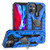 For iPhone 12 mini Iron Knight Series 2 in 1 PC + TPU Phone Case with Ring Holder(Blue)