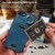 For  iPhone 2022 / 2020 / 8 / 7 Calf Texture Card Slot Ring Holder Phone Case(Blue)