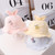 MZ9828 Star Grass Pattern Newborn Basin Hat Baby Cotton Hat Fisherman Hat, Size: Around 42cm(Pink)