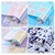 2 PCS Kitchen Anti-Smoke Tile Wall Stickers Stove Wallpaper(Blue Ans White Porcelain)