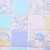 2 PCS Kitchen Anti-Smoke Tile Wall Stickers Stove Wallpaper(Blue Ans White Porcelain)