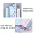 2 PCS Kitchen Anti-Smoke Tile Wall Stickers Stove Wallpaper(Blue Ans White Porcelain)