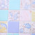 2 PCS Kitchen Anti-Smoke Tile Wall Stickers Stove Wallpaper(Purple Vine)