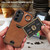 For Samsung Galaxy S23+ 5G Calf Texture Card Slot Ring Holder Phone Case(Brown) For Samsung Galaxy S23+ 5G Calf Texture Card Slot Ring Holder Phone Case(Brown)