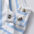 Boy Dinosaur Short Sleeve + Bib Two-piece Suit (Color:Navy Blue Size:73)