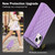 For iPhone 14 Zipper Multi-Card Wallet Rhombic Leather Phone Case(Purple)