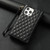 For iPhone 11 Pro Max Zipper Multi-Card Wallet Rhombic Leather Phone Case(Black)