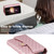 For Samsung Galaxy A33 5G Zipper Multi-Card Wallet Rhombic Leather Phone Case(Rose Gold)