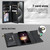 For Samsung Galaxy S22 5G Zipper Multi-Card Wallet Rhombic Leather Phone Case(Black)