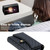 For Samsung Galaxy S22 5G Zipper Multi-Card Wallet Rhombic Leather Phone Case(Black)