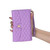 For Xiaomi Mi 11T / 11T Pro Zipper Multi-Card Wallet Rhombic Leather Phone Case(Purple)