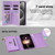 For Xiaomi Mi 11T / 11T Pro Zipper Multi-Card Wallet Rhombic Leather Phone Case(Purple)