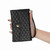 For Xiaomi Redmi 12 5G / 4G Zipper Multi-Card Wallet Rhombic Leather Phone Case(Black)