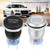 19MM Car Modification One-Button Start Switch Waterproof LED Metal Button(Black)