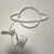 LED Planet Neon Light Bedroom Universe Shape Decoration Night Light(Pink Light)