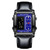 BINBOND B2311 30m Waterproof Men LED Luminous Multifunctional Quartz Watch, Color: Leather-Black Steel-Blue