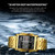 BINBOND B2311 30m Waterproof Men LED Luminous Multifunctional Quartz Watch, Color: Leather-Black Steel-Blue