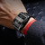 BINBOND B2311 30m Waterproof Men LED Luminous Multifunctional Quartz Watch, Color: Leather-Black Steel-Blue