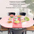 10pcs /Pack 1.6m Disposable Elastic Bunching Tablecloth Household Table Thickened PE Non-Washable Waterproof Oilproof Tablecloth(Red)