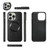 For iPhone 14 Pro Max MagSafe Crossbody Multi-functional Zipper Wallet Litchi Leather Phone Case(Black)