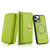 For iPhone 12 Pro Max MagSafe Crossbody Multi-functional Zipper Wallet Litchi Leather Phone Case(Green)