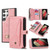 For Samsung Galaxy S23 5G Multi-functional Zipper Wallet Leather Phone Case(Pink)