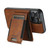 For iPhone 12  Suteni H17 Oil Eax Leather MagSafe Detachable Wallet Phone Case(Brown)
