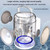 Home Portable Bluetooth Speaker Small Outdoor Karaoke Audio, Color: Y2 White(Monocular wheat)