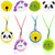 For AirTag Silicone Protective Case Necklace Cartoon Decoration Dustproof Drop-proof Case(Pink)