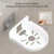 Traceless Wall Mounted Camera Bracket Home No-Punch Surveillance Rack Router Shelf(Transparent)