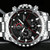 FNGEEN 5757 Men Waterproof Sports Fashion Stainless Steel Watch(Black Leather Black Steel Black Surface)