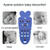 Baby Remote Control Teether Baby Anti Hand Eating Teething Stick Toys(Royal Blue)