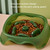 Square Light Transparent Slow Food Pet Bowl Dog Food Cat Food Bowl(Gray)