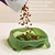 Square Light Transparent Slow Food Pet Bowl Dog Food Cat Food Bowl(Gray)