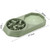 Bone Slow Food Lick Bowl Pet Diet Double Bowl Dog Cat Food Bowl(Blue)