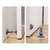 Magnetic Door Stopper Silent Without Punching Anti-collision Silicone Resistance Door Opener(White)