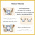 S925 Sterling Silver Platinum Plated Gradient Enamel Butterfly Earrings(BSE993)