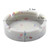 8.3x2.3x0.5cm Round Silicone Luminous Ashtray Fluorescent Car Ashtray(White)