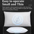 Soundproof Painless Bone Conduction Sleep Speaker Portable White Noise Sleeping Aid(White)