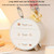 3 Drawer Desktop Storage Box Student Dormitory Cosmetic Multifunctional Shelf, Color: Gold-plated Deluxe Milk White
