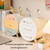 3 Drawer Desktop Storage Box Student Dormitory Cosmetic Multifunctional Shelf, Color: Gold-plated Deluxe Milk White