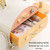 3 Drawer Desktop Storage Box Student Dormitory Cosmetic Multifunctional Shelf, Color: Gold-plated Deluxe Milk White