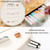 3 Drawer Desktop Storage Box Student Dormitory Cosmetic Multifunctional Shelf, Color: Gold-plated Deluxe Milk White