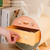 3 Drawer Desktop Storage Box Student Dormitory Cosmetic Multifunctional Shelf, Color: Gold-plated Deluxe Milk White