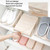 Household Storage Shoes Rack Double Shoes Tray Plastic One Piece Simple Shoes Organizer(Apricot)