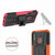 Tire Texture TPU+PC Shockproof Case for Huawei Honor 10 Lite / P Smart (2019), with Holder(Pink)