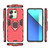 For Xiaomi Redmi Note 13 4G Shockproof PC + TPU Holder Phone Case(Red)