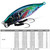 PROBEROS LF137 3D Spray Painted Bionic Lure Warp Bass Leader Fish Long Casting Freshwater Sea Luminous Fishing Bait, Size: 28g(Color A)
