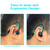 Mucro ML233 Foldable Wired Running Sports Headphones Night Neckband In-Ear Stereo Earphones, Cable Length: 1.2m(Blue)